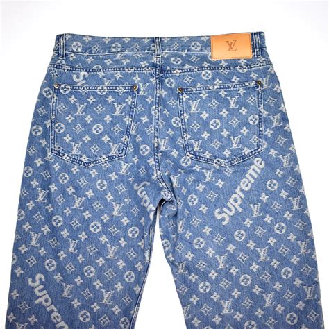 supreme louis vuitton denim fabric|louis vuitton x supreme 2017.